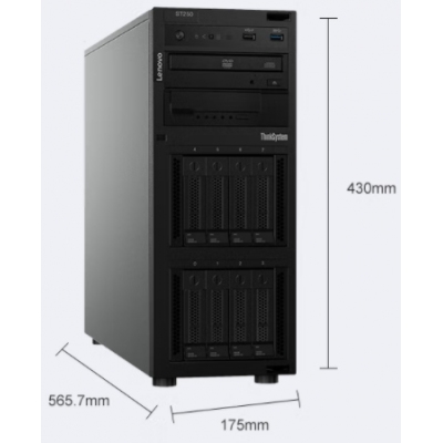 聯(lián)想（Lenovo）ST258\/250塔式服務器臺式機辦公電腦主機 ERP財務軟件國產存儲專用定制 E-2234 4核3.5G 64G ECC/480G+6x10T RAID