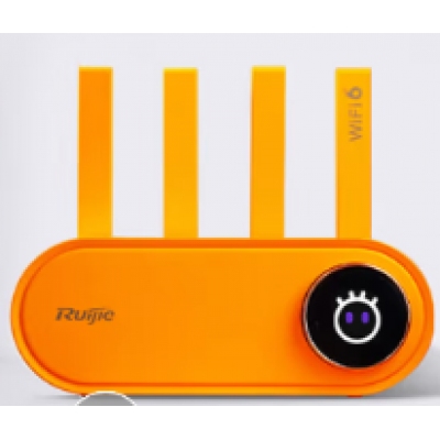 銳捷（Ruijie）家用無線路由器千兆WiFi6穿墻王 5G雙頻 Mesh組網(wǎng)小白X30PRO活力甜橙